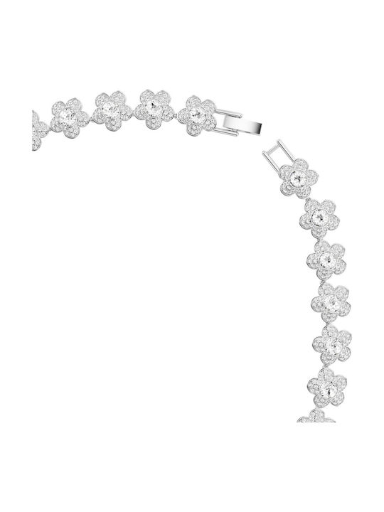 Swarovski Necklace with Flower Design