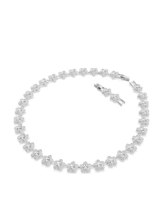 Swarovski Necklace with Flower Design