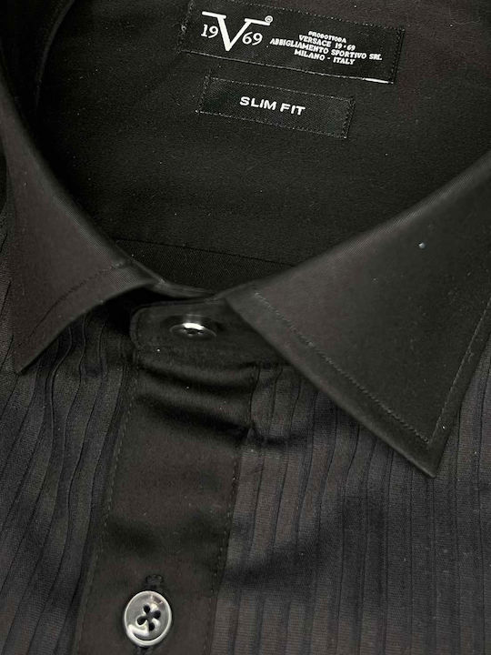Long Sleeve Shirt Narrow Fit Black