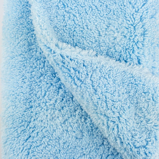 Prosop Din Microfibră Pentru Față 380gr/m² Albastru 40x40cm