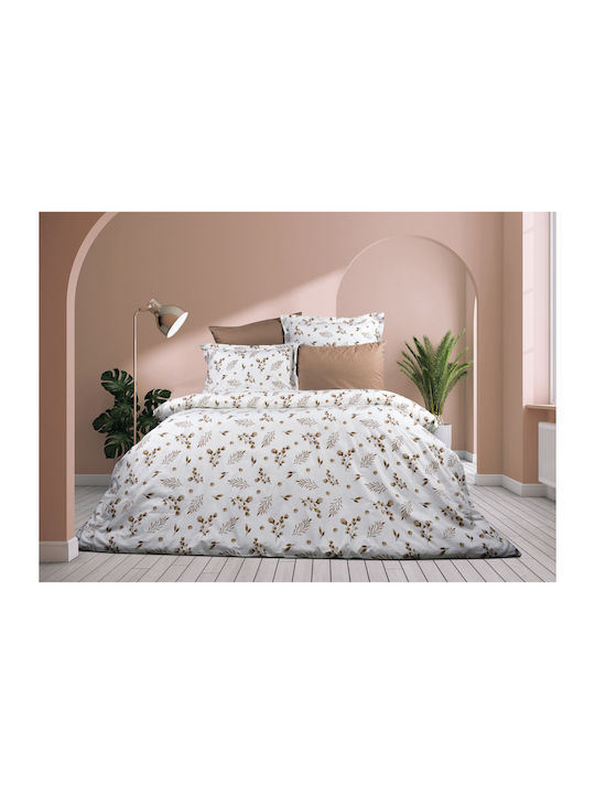 Dimcol Μυρτώ Σετ Σεντόνια Μονά 160x240εκ. 352 Beige (3τμχ)
