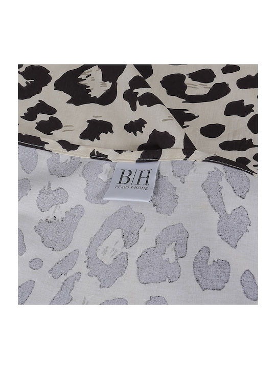 Beauty Home 12682 Double Bed Sheets Set 230x260cm Beige 4 Pieces 12682SEYD