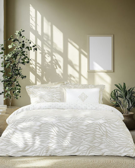 Nima Set Bettlaken Halbdoppel 190x260cm Posh Beige 3 Stück