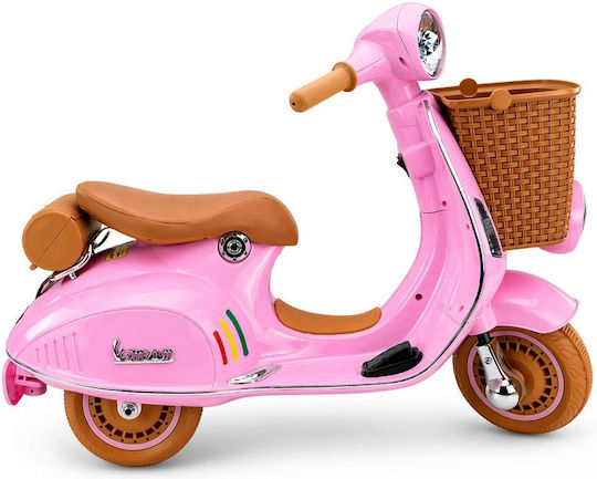 Vespa Electrică Pentru Copii 12 Volți Roz Pentru 3+ Ani