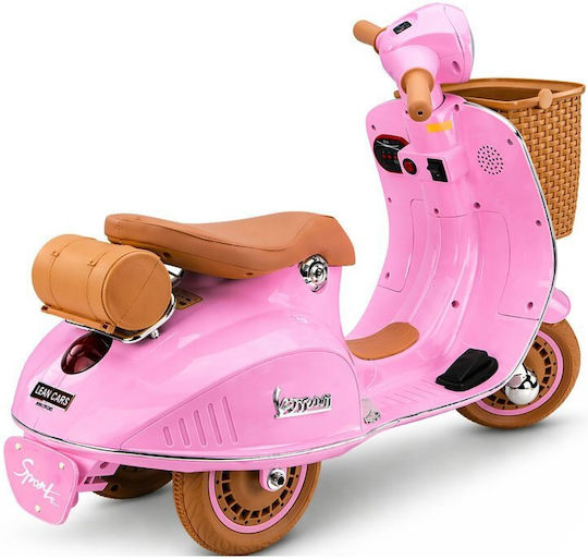 Vespa Electrică Pentru Copii 12 Volți Roz Pentru 3+ Ani