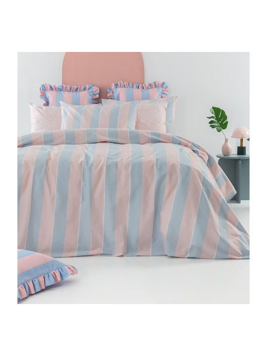 Palamaiki City Life Cl200 Bed Sheets Set King Size 270x260cm Multicolour 4 Pieces