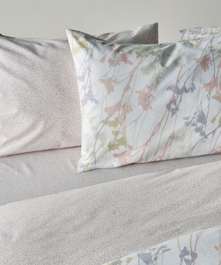 Kentia Breza Комплект Чаршафи За Двойно Легло 240x270см Dusty Pink 4 Броя