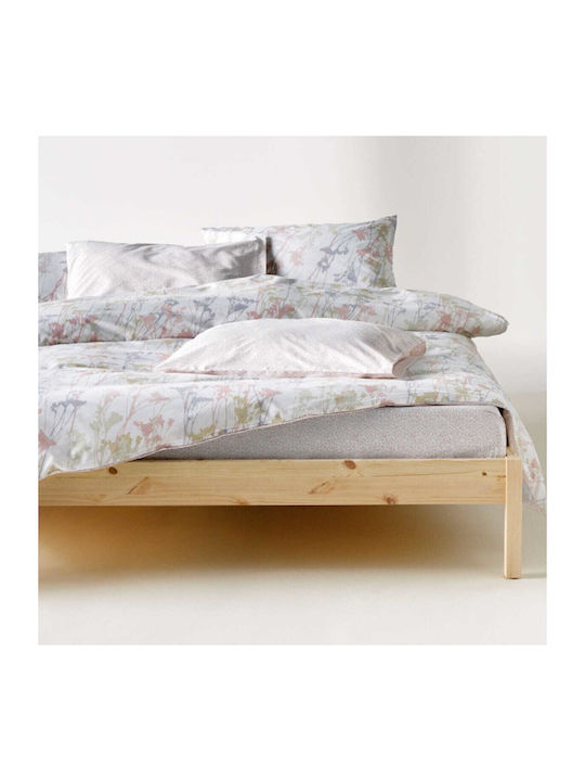 Kentia Breza Double Bed Sheet Set 240x270cm Dusty Pink (4pcs)