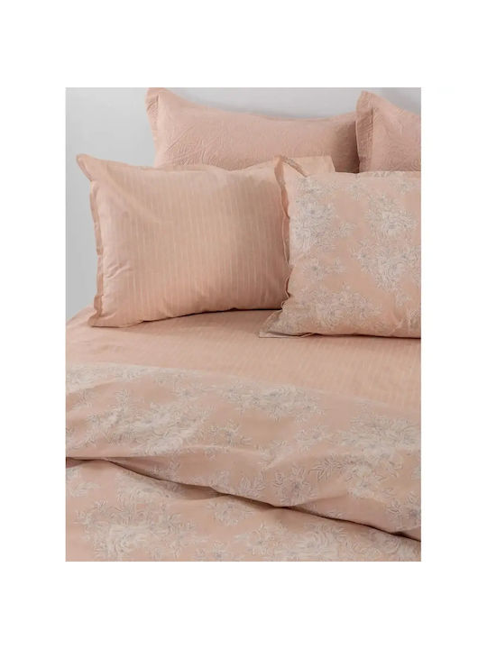 Palamaiki Estella Подредба Чаршафи Кралица 240x260см Корал (4 Бройки)