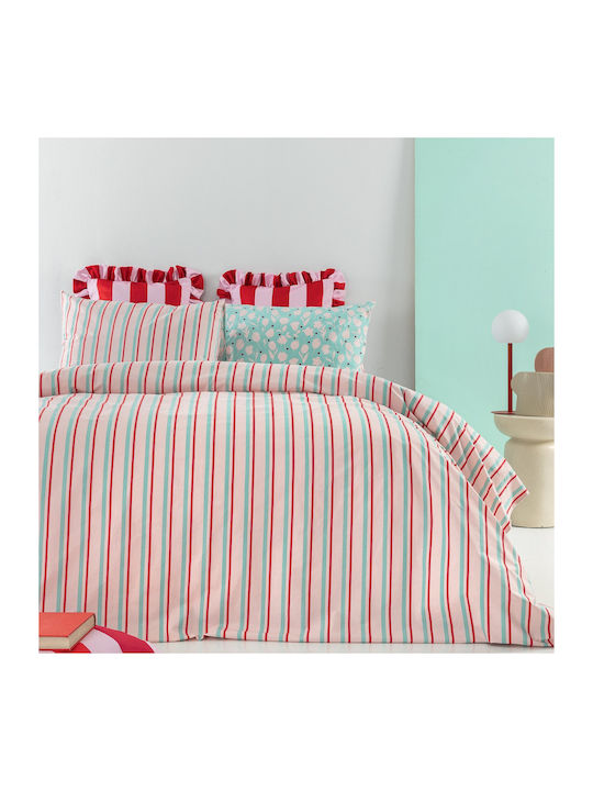 Palamaiki City Life Cl202 Set Bed Sheets Double 240x260cm Pink (4pcs)