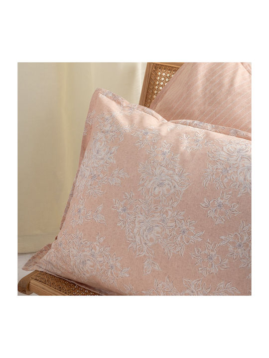 Palamaiki Estella Подредба Чаршафи Кралица 240x260см Корал (4 Бройки)