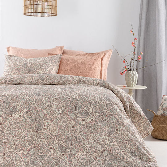 Palamaiki Estella Комплект Чаршафи King Size с Ластик 240x260+32см Многоцветни (4 броя)