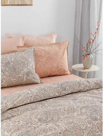 Palamaiki Estella Комплект Чаршафи King Size с Ластик 240x260+32см Многоцветни (4 броя)