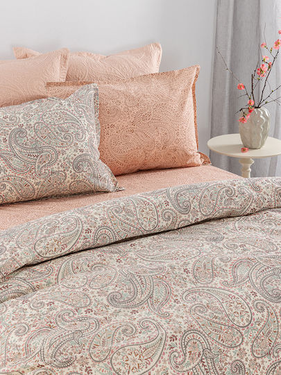 Palamaiki Estella Комплект Чаршафи King Size 270x260см Многоцветни 4 Броя