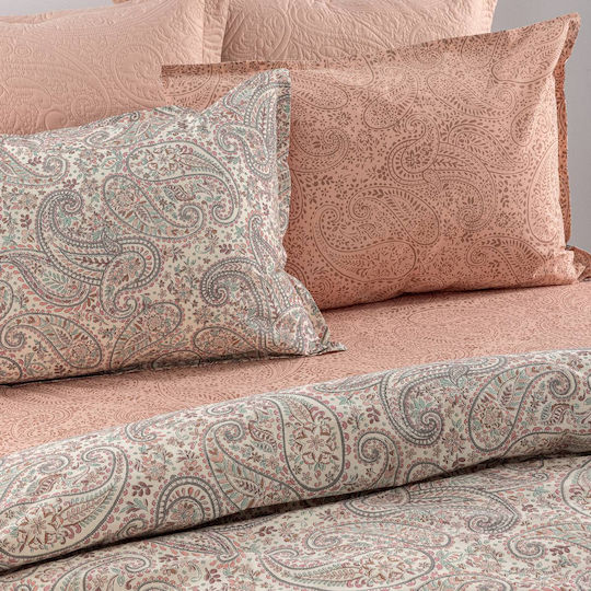 Palamaiki Estella Комплект Чаршафи King Size 270x260см Многоцветни 4 Броя