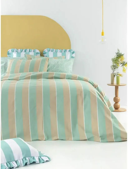 Palamaiki City Life Cl201 Σετ Σεντόνια King Size με Λάστιχο 240x260+32εκ. Πράσινο (4τμχ)