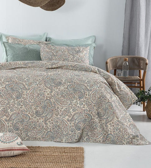 Palamaiki Ste100 Комплект Чаршафи Единични с Ластик 110x200+32см Aqua (3бр)