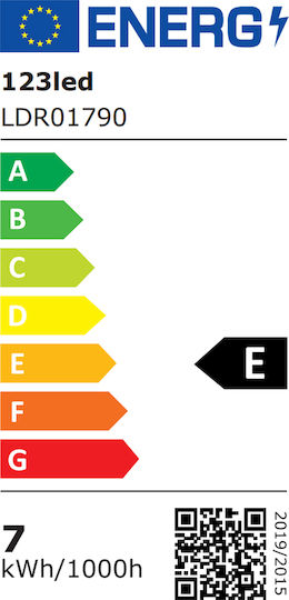 123led Λάμπα LED 7W για Ντουί E27 και Σχήμα A60 Θερμό Λευκό 806lm