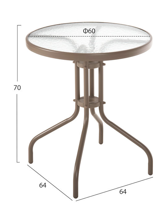 Lima 3-Piece Outdoor Dining Set Champagne
