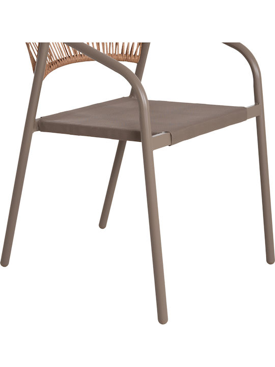Lima 3-Piece Outdoor Dining Set Champagne