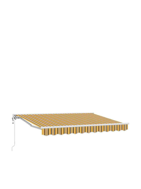 vidaXL Garden Awning Frame with LEDs 2.5x2m