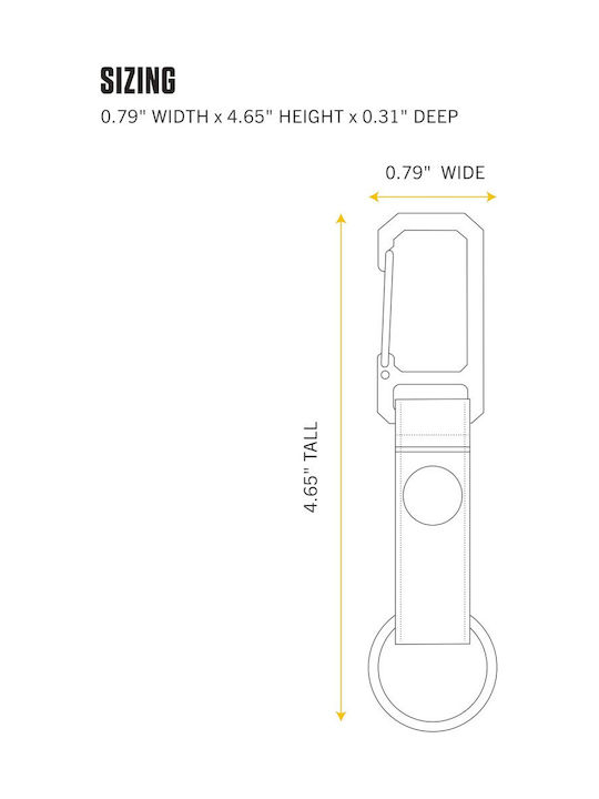 Carhartt Keychain Nylon Duck Key Keeper Carhartt Brown