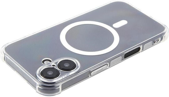 Magsafe Θήκη Σιλικόνης Air Cushion Γωνίες Transparent Apple Iphone 16