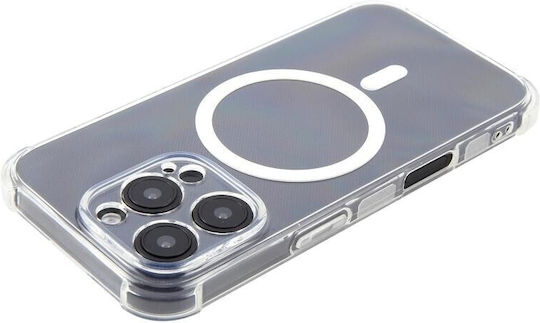 Magsafe Θήκη Σιλικόνης Air Cushion Γωνίες Transparent Apple Iphone 12 Pro Max