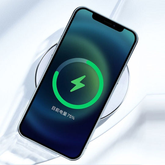 Elektroplattierte Magsafe Silikon Handyhülle Grün Apple iPhone 12