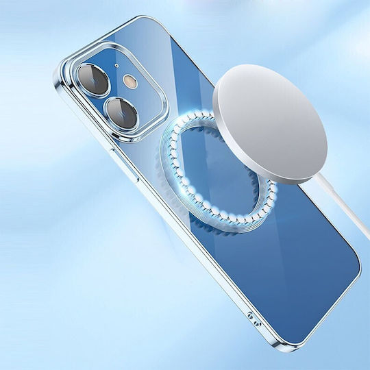 Husă Silicon Electroplacată Compatibilă Cu Magsafe Roz Apple iPhone 12