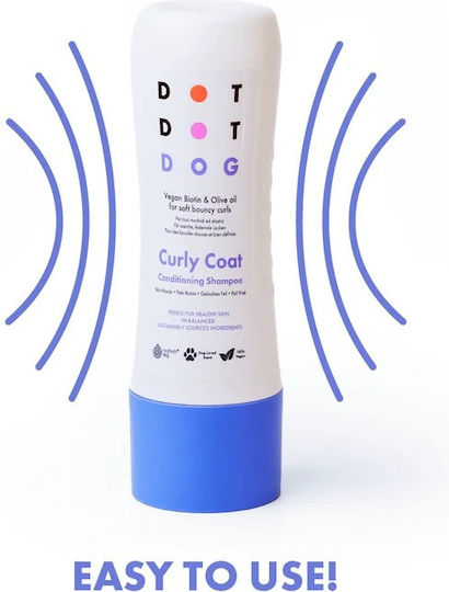 Șampon Balsamic Calmant Pentru Câini Cu Păr Creț Dotdotpet Vegan 100% Ingrediente Naturale 280 Ml