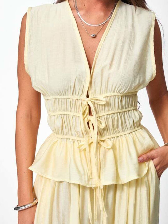 Women's Yellow Set with Trousers