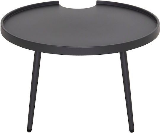 Masă Pentru Spații Exterioare Mici Din Aluminiu Gri 70x70x44cm