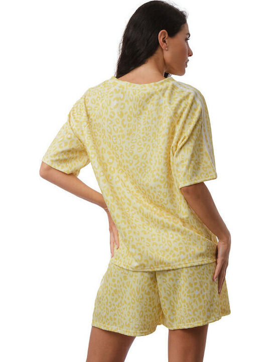 Women's Set With Shorts Yellow