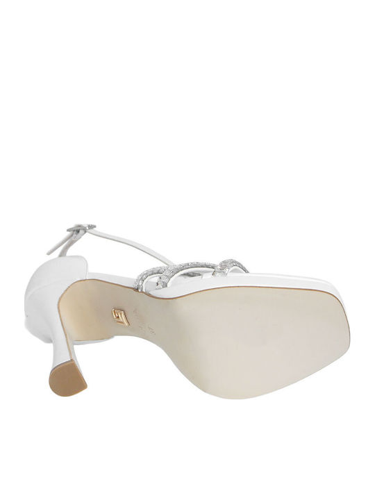 Leather Sandals White