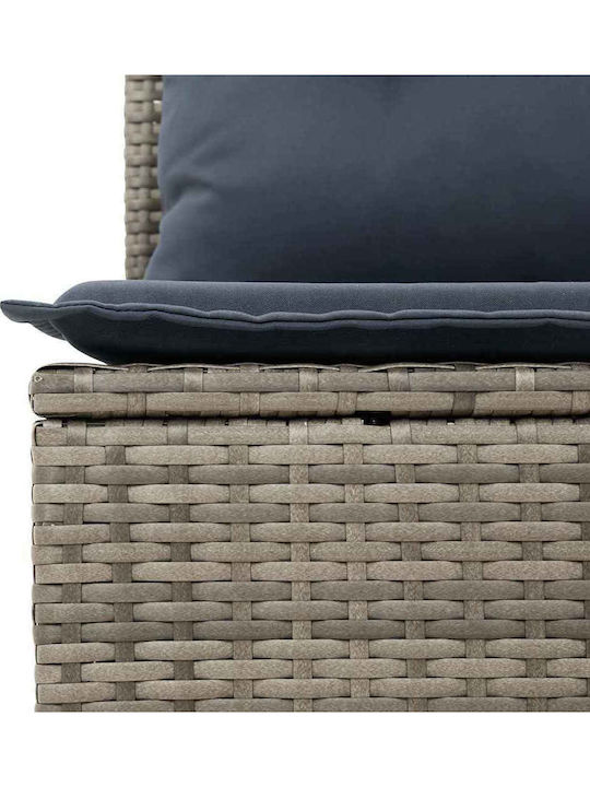 Γωνιακός Καναπές Εξωτερικού Χώρου Rattan με Μαξιλάρια