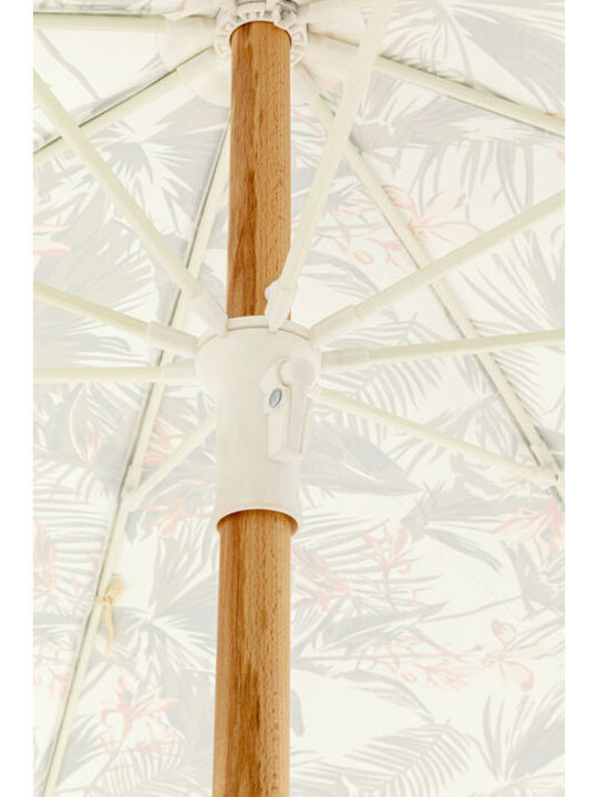 Umbrelă Rotundă Din Aluminiu Hawaii Leaf Multicolor Φ2xÎ2.26m