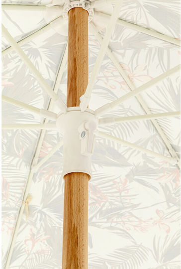 Umbrelă Rotundă Din Aluminiu Hawaii Leaf Multicolor Φ2xÎ2.26m