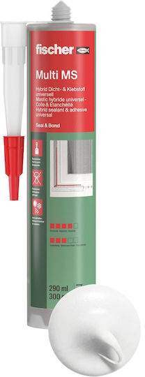 fischer Multi Ms Силиконово Лепило Бяла 290ml