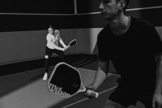 Rachetă Pickleball Wilson Vesper Control Rachetă Pickleball Paletă 17 V1 Neagră