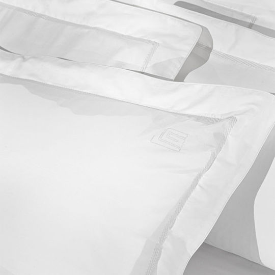 Guy Laroche Σετ Παπλωματοθήκη Βαμβακοσατέν 250x240cm Υπέρδιπλη με 2 Μαξιλαροθήκες Elite White