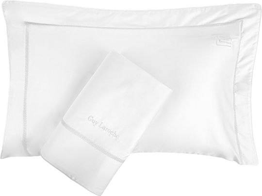 Guy Laroche Σετ Παπλωματοθήκη Βαμβακοσατέν 250x240cm Υπέρδιπλη με 2 Μαξιλαροθήκες Elite White