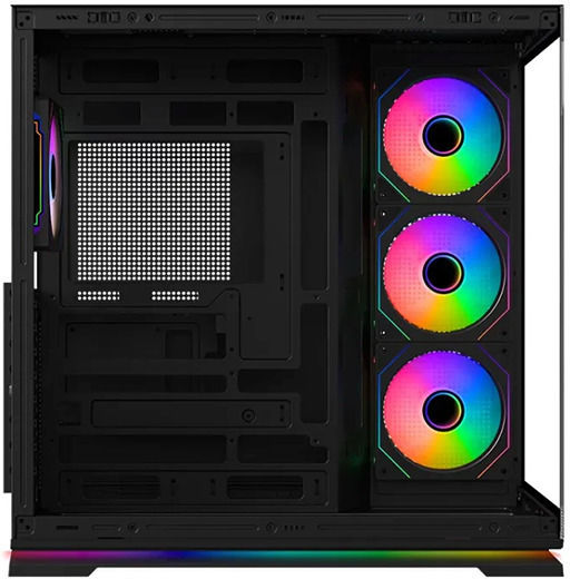 Krux Atron Gaming Midi Tower Κουτί Υπολογιστή με Πλαϊνό Παράθυρο και ARGB Φωτισμό Μαύρο