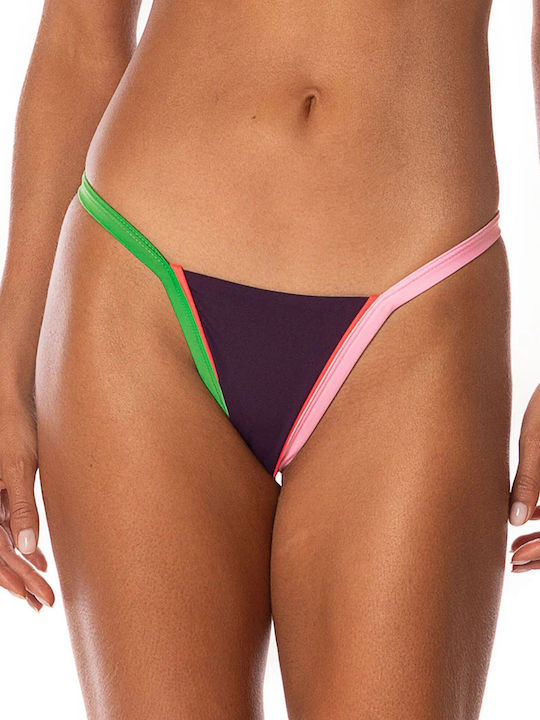 Burgundy Ripple Set Bikini Burgundy PT3877STR002- PT3878SCC002