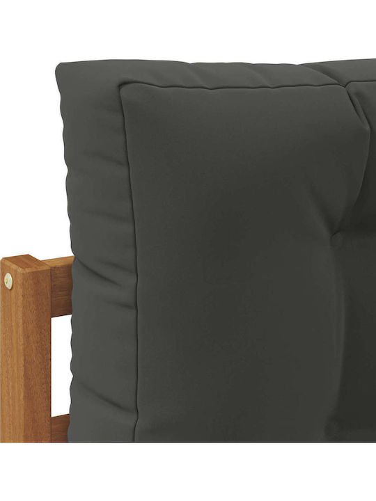 vidaXL Dreisitzer Outdoor-Sofa Hölzernes mit Kissen 249x83x73cm