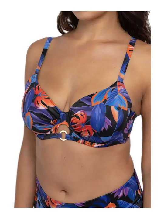 Bikini Σουτιέν Floral Μαύρο