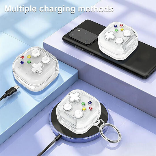 Samsung Galaxy Buds4 Buds4 Pro Xdcase Silicone Case Stand Transparent Purple