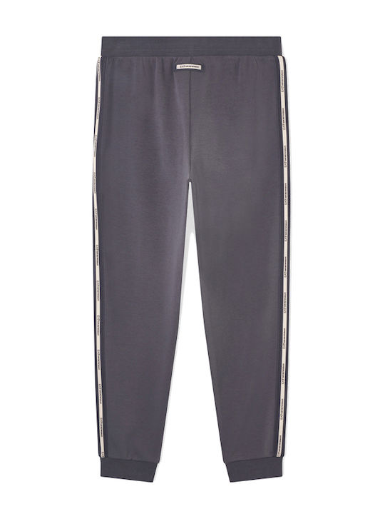 Emporio Armani Sweatpants with Elastic Anthracite Beige