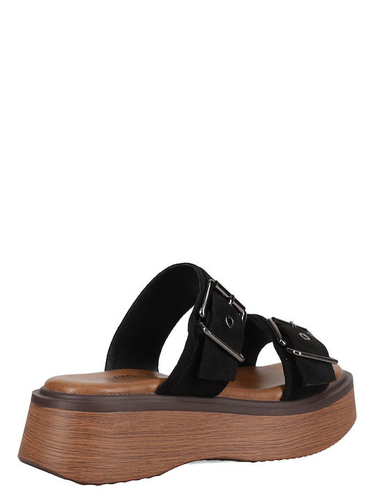 Γυναικεία Σανδάλια Flatforms Μαύρα