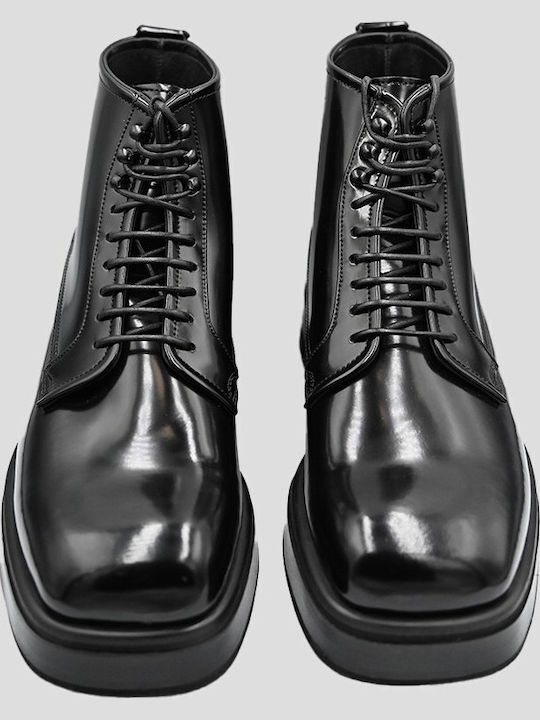 Leather Black Men's Boots
